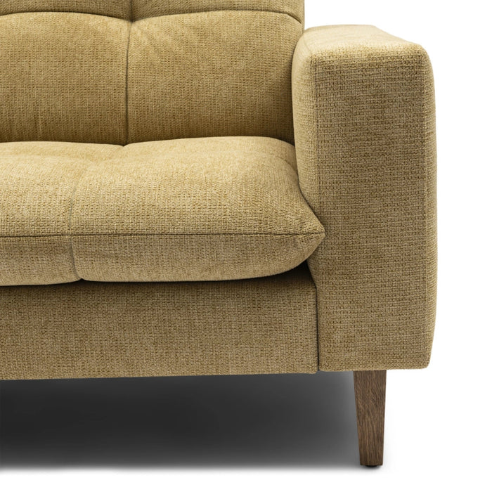 3,5-Sitzer-Sofa Nelson, Silky Brass, Chenille-Jacquard Vogue