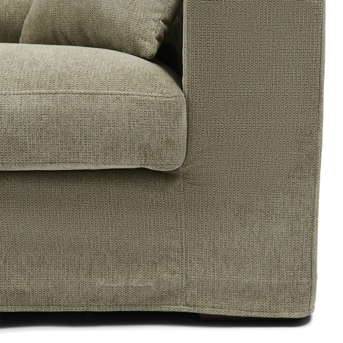 3,5-Sitzer Sofa Miles, Fern Green, Chenille Jacquard Vogue