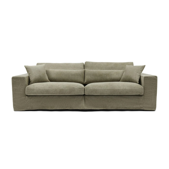 3,5-Sitzer Sofa Miles, Fern Green, Chenille Jacquard Vogue