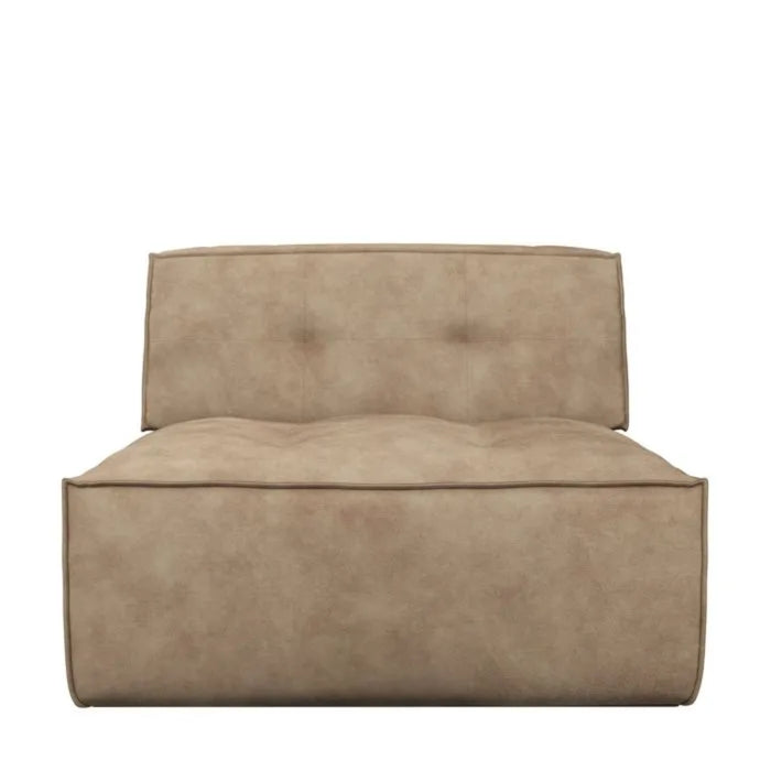 Brandon Modulares Sofa, Velvet Golden Beige - Betten Ritter Living