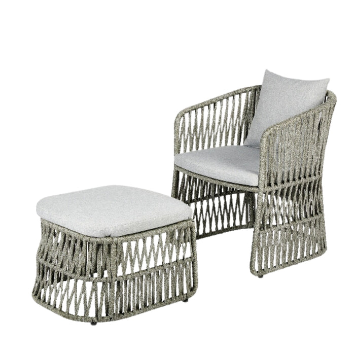 Outdoor Sessel mit Hocker Celina