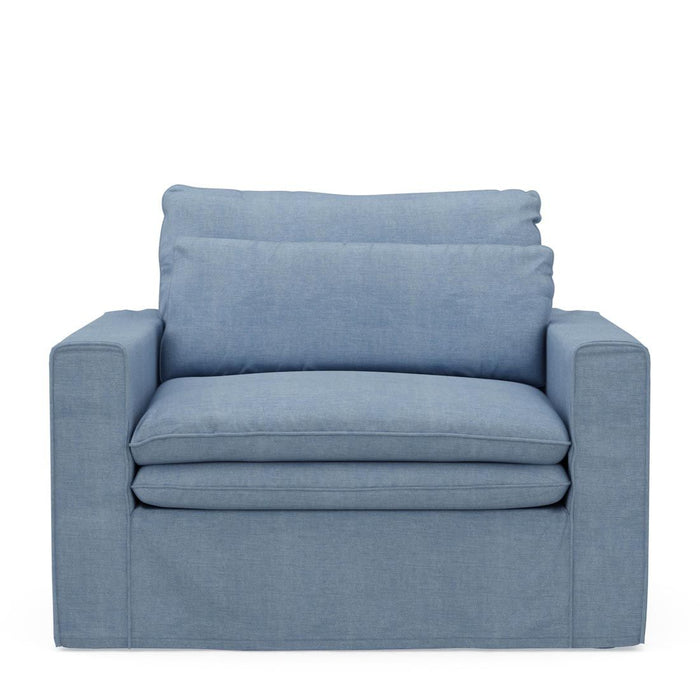 Continental Love Seat, washed cotton - Betten Ritter Living