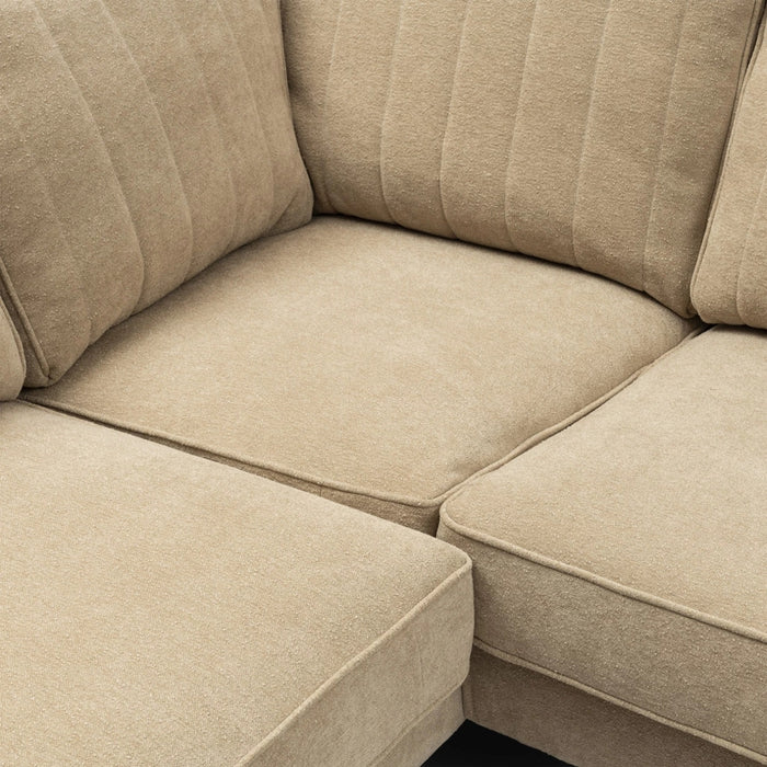 Ecksofa The Camille, Misty Flax, French Weave