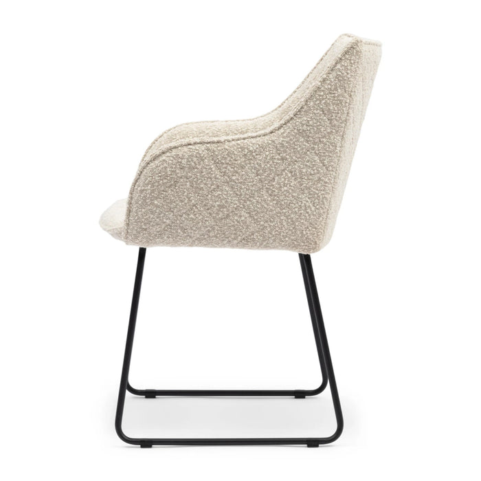 Frisco Drive Dining Armchair, Drive White Sand Boucle