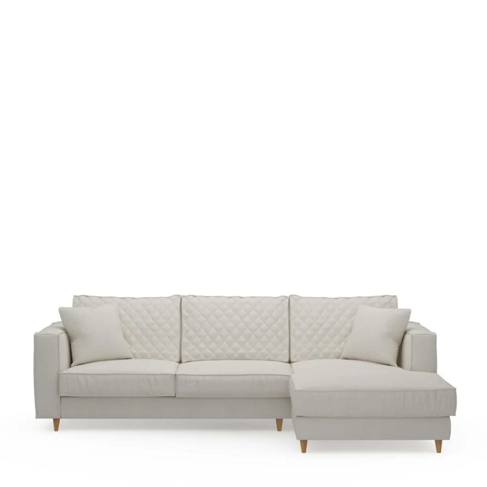 Kendall Sofa With Chaise Longue, oxford weave - Betten Ritter Living