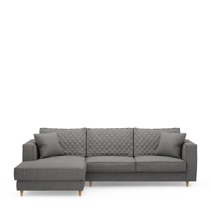 Kendall Sofa With Chaise Longue, oxford weave - Betten Ritter Living