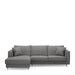 Kendall Sofa With Chaise Longue, oxford weave - Betten Ritter Living