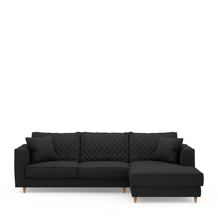 Kendall Sofa With Chaise Longue, oxford weave - Betten Ritter Living