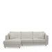 Kendall Sofa With Chaise Longue, oxford weave - Betten Ritter Living