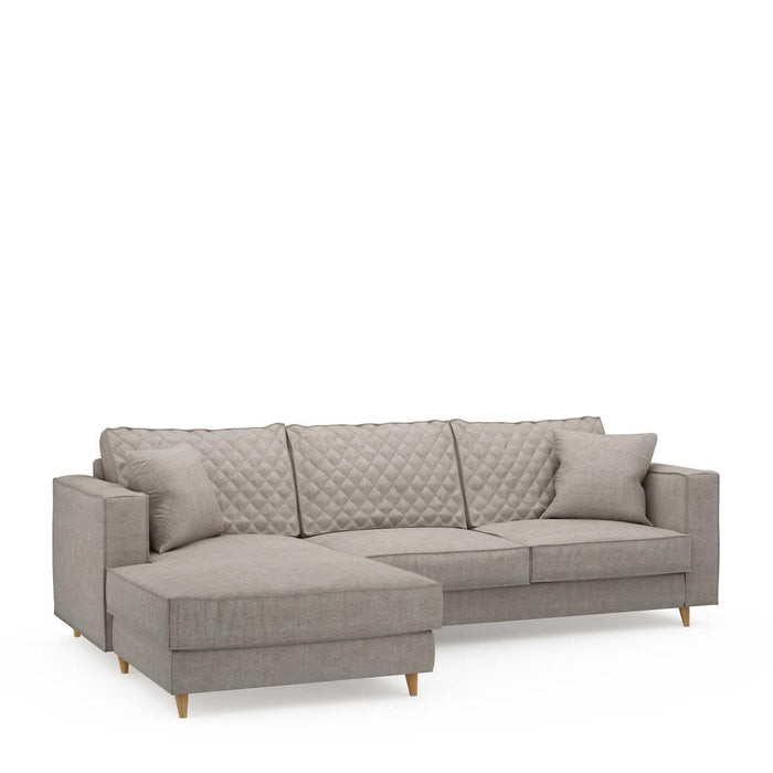 Kendall Sofa With Chaise Longue, washed cotton - Betten Ritter Living