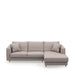 Kendall Sofa With Chaise Longue, celtic weave, pebbles stone - Betten Ritter Living