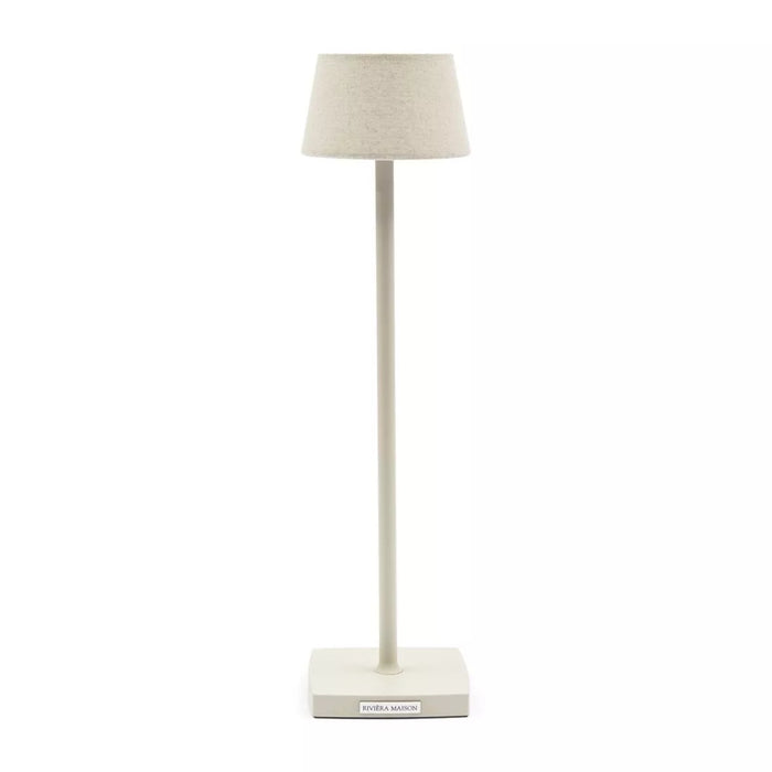 Luminee Linen USB Table Lamp flax