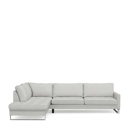 West Houston Corner Sofa Chaise Longue, washed cotton - Betten Ritter Living