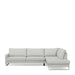 West Houston Corner Sofa Chaise Longue, washed cotton - Betten Ritter Living