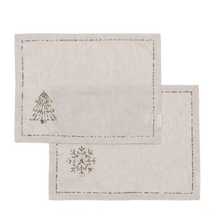 Sparkling Christmas Placemat 2 pcs