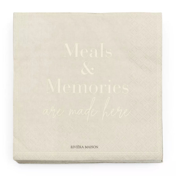 Servietten Meals & Memories