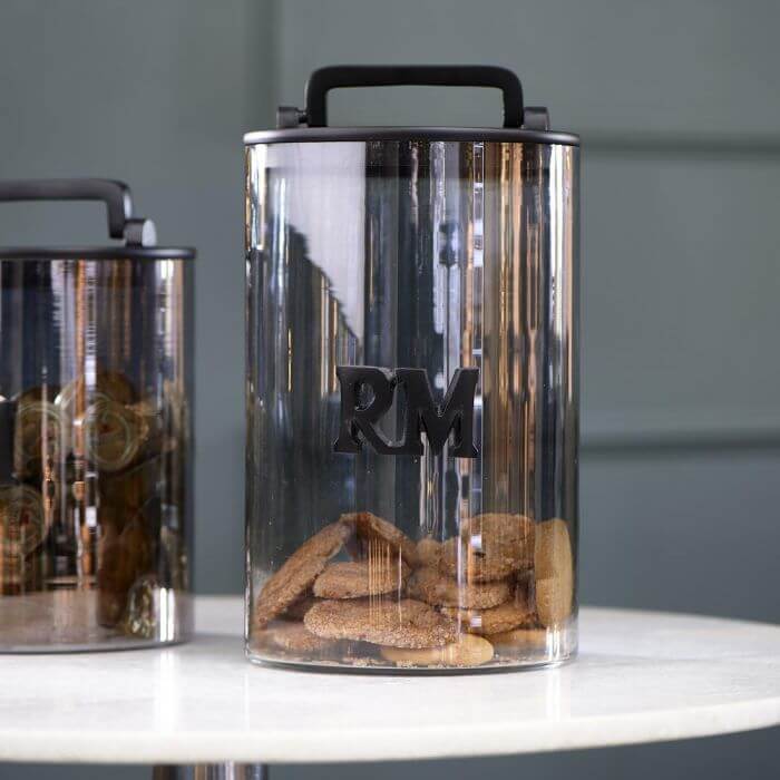 Aufbewahrungsbehälter Smoked Glass Storage Jar L