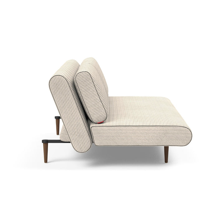 Klappsofa Unfurl Lounger Corduroy Ivory 140x200 cm