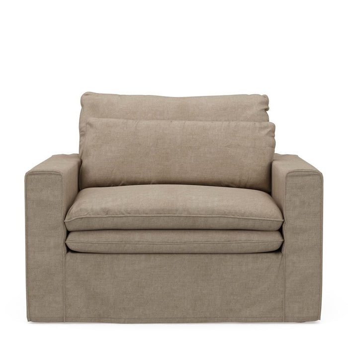 Continental Love Seat, washed cotton - Betten Ritter Living