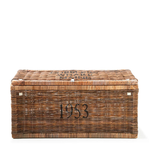 Rustic Rattan Cobblers Wharf Trunk, 90x40 cm - Betten Ritter Living