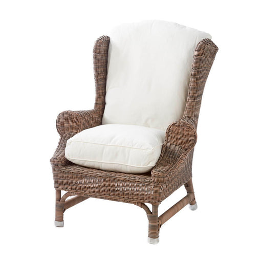 Outdoor Rustic Rattan Nicolas Wing Chair - Betten Ritter Living