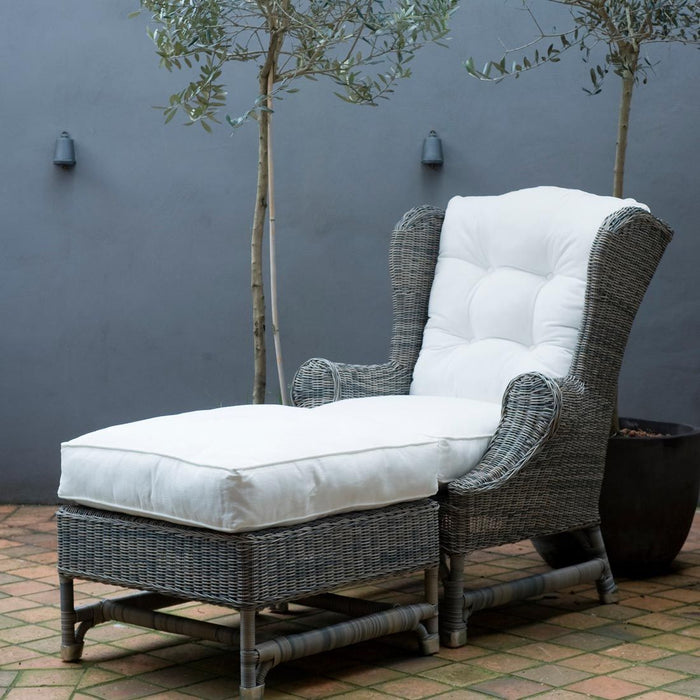 Outdoor Rustic Rattan Nicolas Wing Chair - Betten Ritter Living