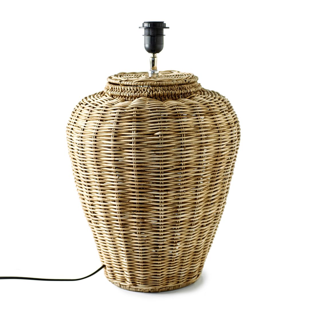 Rustic Rattan Grand Lobby Lamp Base L - Betten Ritter Living