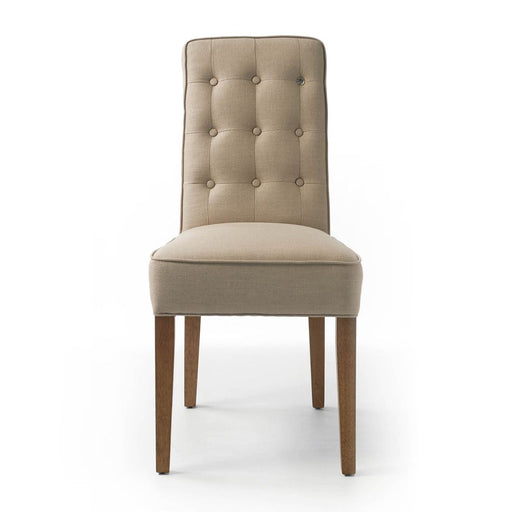 Cape Breton Dining Chair, linen, flax - Betten Ritter Living