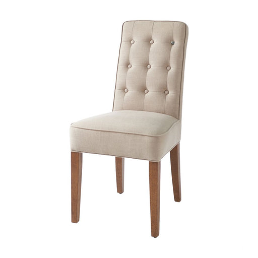 Cape Breton Dining Chair, linen, flax - Betten Ritter Living