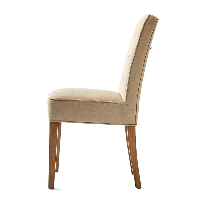 Cape Breton Dining Chair, linen, flax - Betten Ritter Living