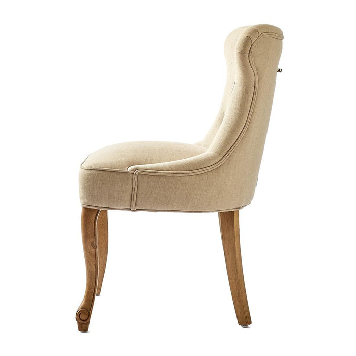 George Dining Chair, linen, flax - Betten Ritter Living