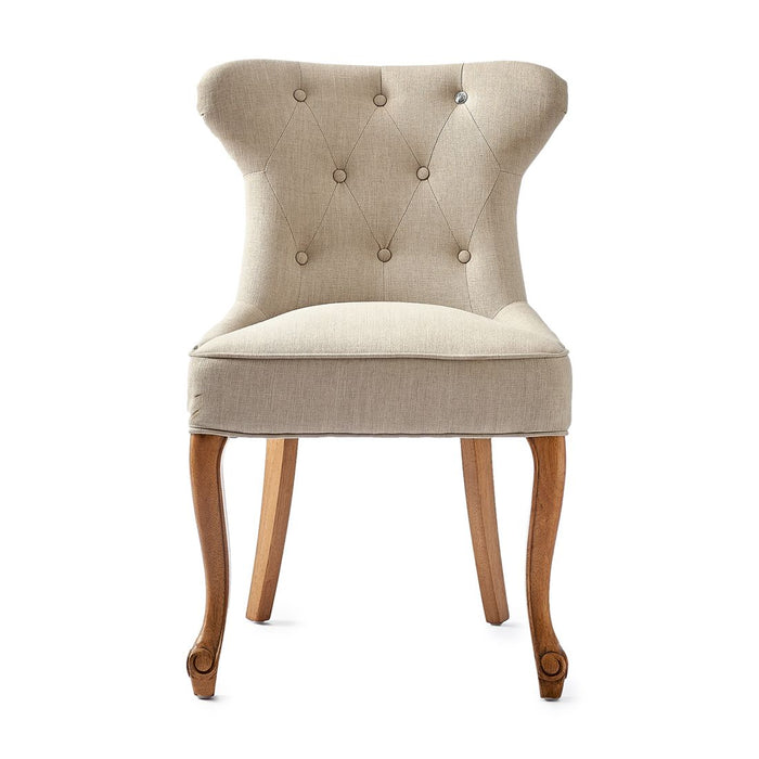 George Dining Chair, linen, flax - Betten Ritter Living