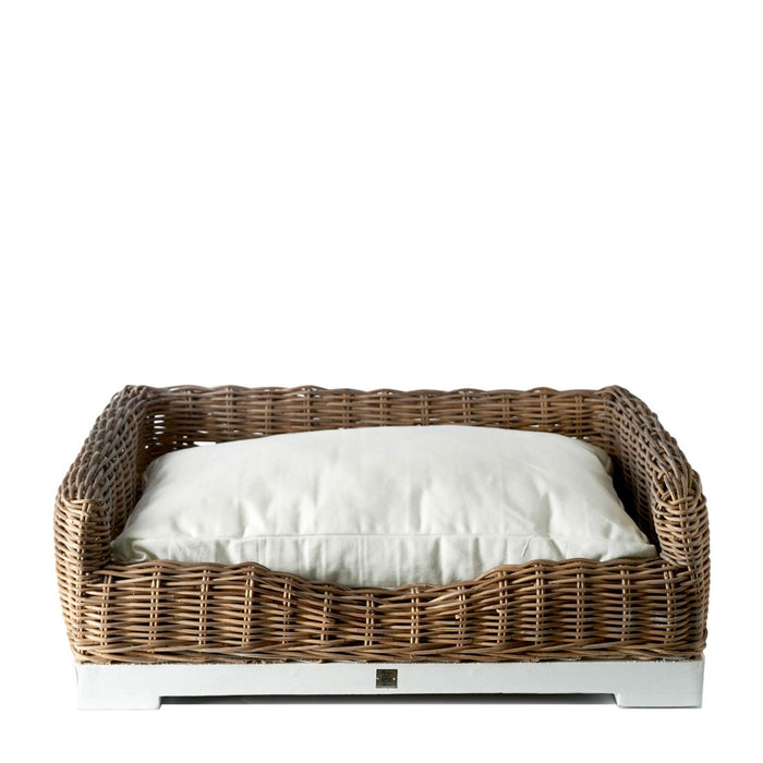 Rustic Rattan Classic Dog Basket L - Betten Ritter Living