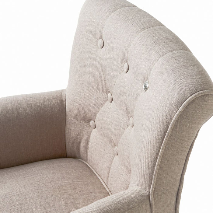 La Scala Dining Armchair, linen, flax - Betten Ritter Living