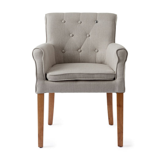 La Scala Dining Armchair, linen, flax - Betten Ritter Living