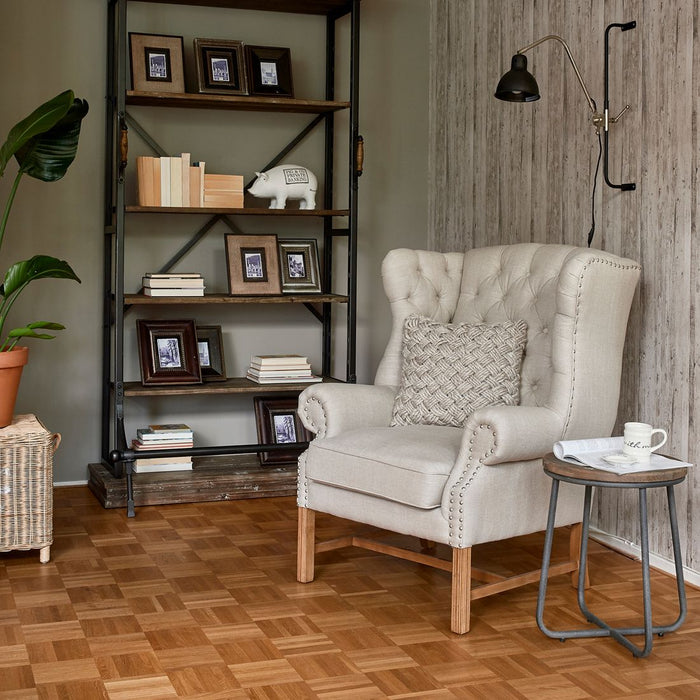 Franklin Park Wing Chair, linen, flax - Betten Ritter Living