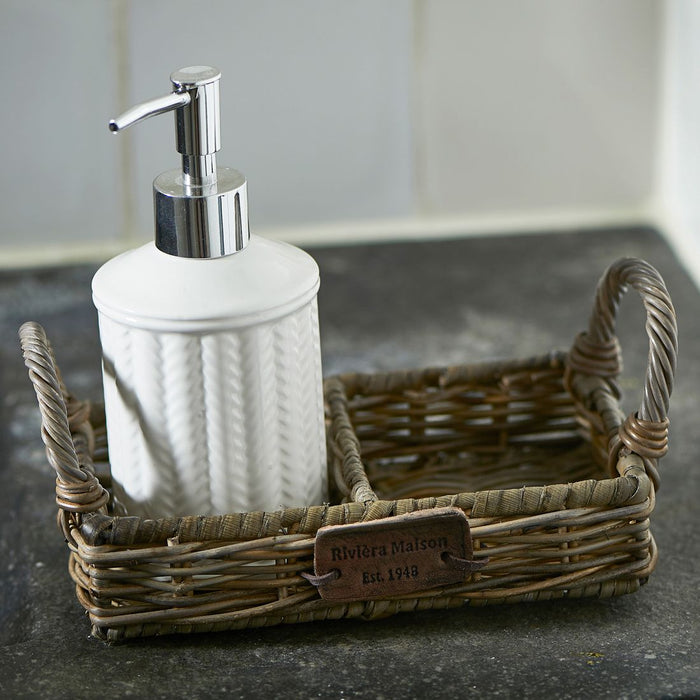 Rustic Rattan Soap Tray - Betten Ritter Living