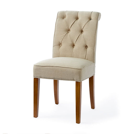 Hampton Classic Dining Chair, linen, flax - Betten Ritter Living