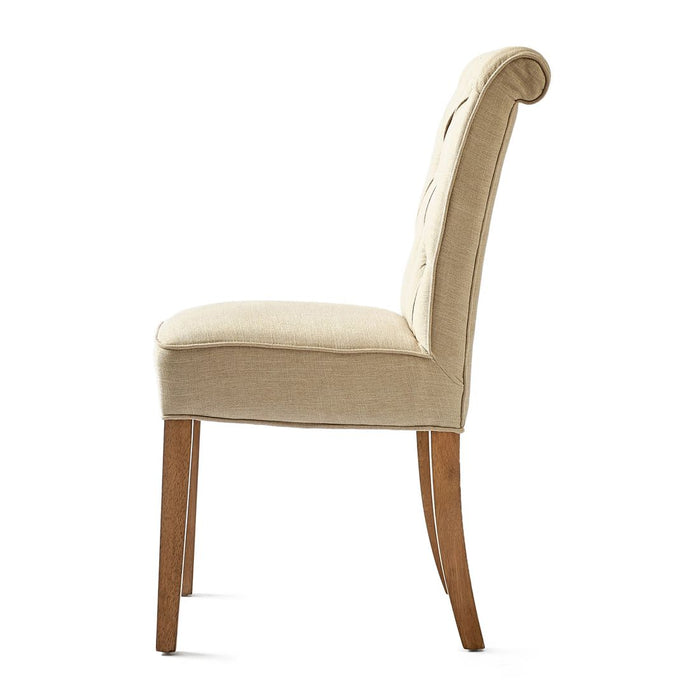 Hampton Classic Dining Chair, linen, flax - Betten Ritter Living