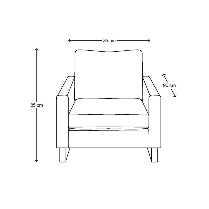 West Houston Armchair, washed cotton - Betten Ritter Living