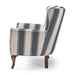 Cavendish Armchair, blue stripe - Betten Ritter Living