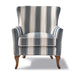 Cavendish Armchair, blue stripe - Betten Ritter Living