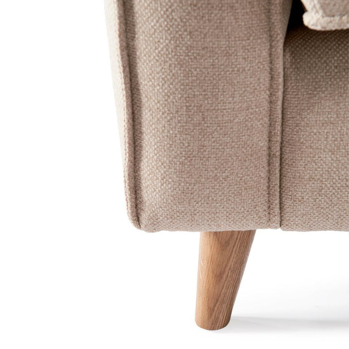 Kendall Armchair, oxford weave, flanders flax - Betten Ritter Living