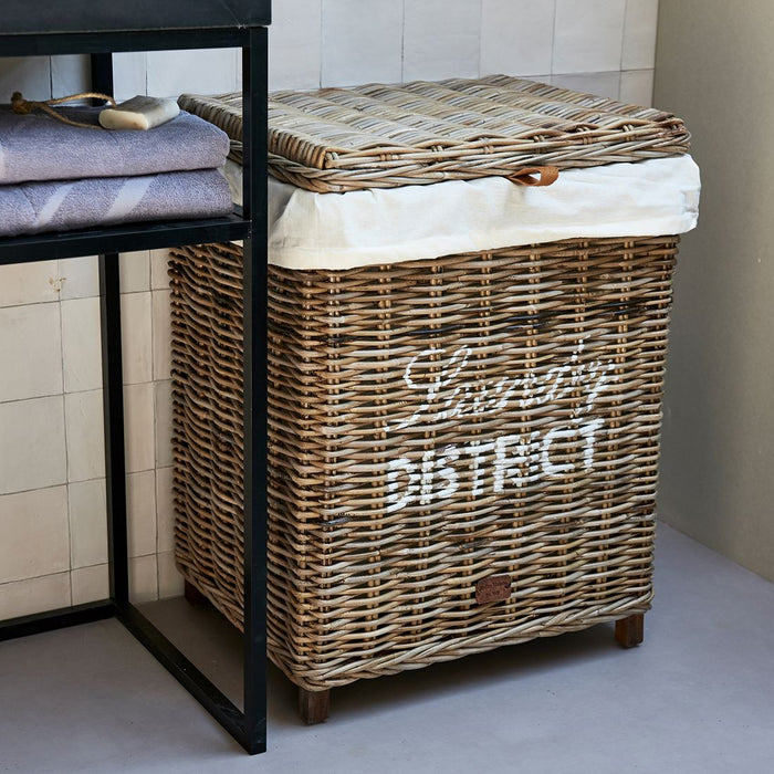 Rustic Rattan Laundry District Basket - Betten Ritter Living