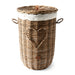 Rustic Rattan Heart Laundry Basket - Betten Ritter Living