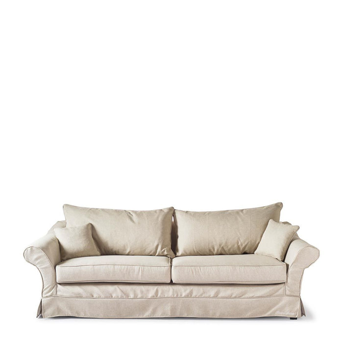 Bond Street Sofa 3,5 Seater, oxford weave, flanders flax - Betten Ritter Living