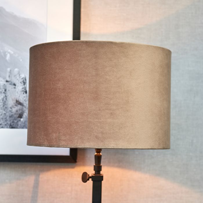 Velvet Cylinder Lampshade sand 20x30 - Betten Ritter Living