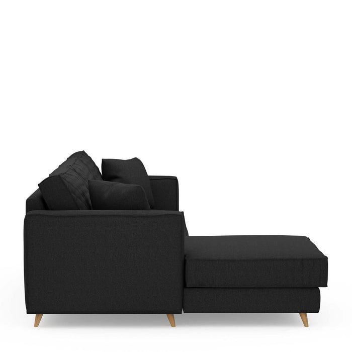 Kendall Sofa With Chaise Longue, oxford weave - Betten Ritter Living