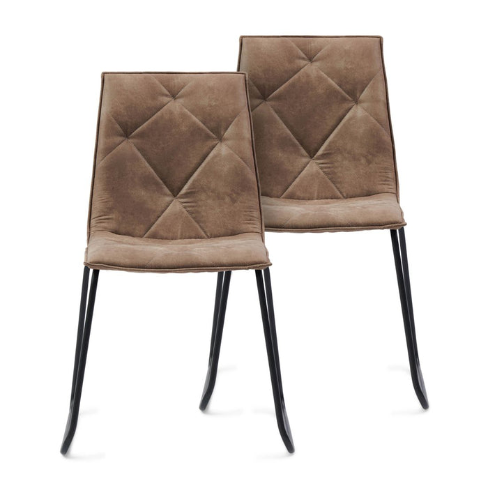 Venice Park Stackable Chair Set of 2, pellini, coffee - Betten Ritter Living