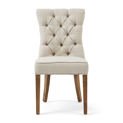 Balmoral Dining Chair, oxford weave, flanders flax - Betten Ritter Living